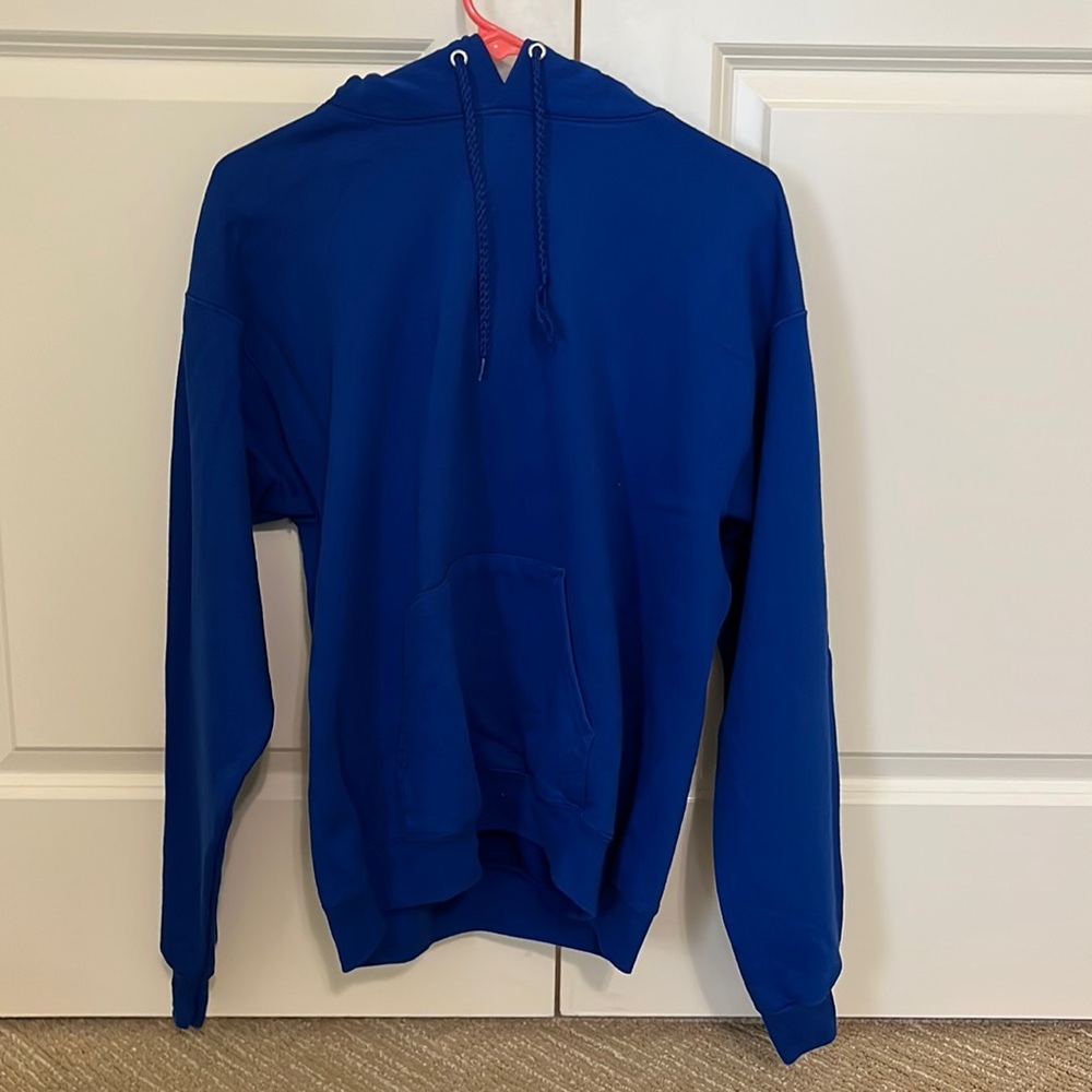 hanes eco smart blue sweatshirt